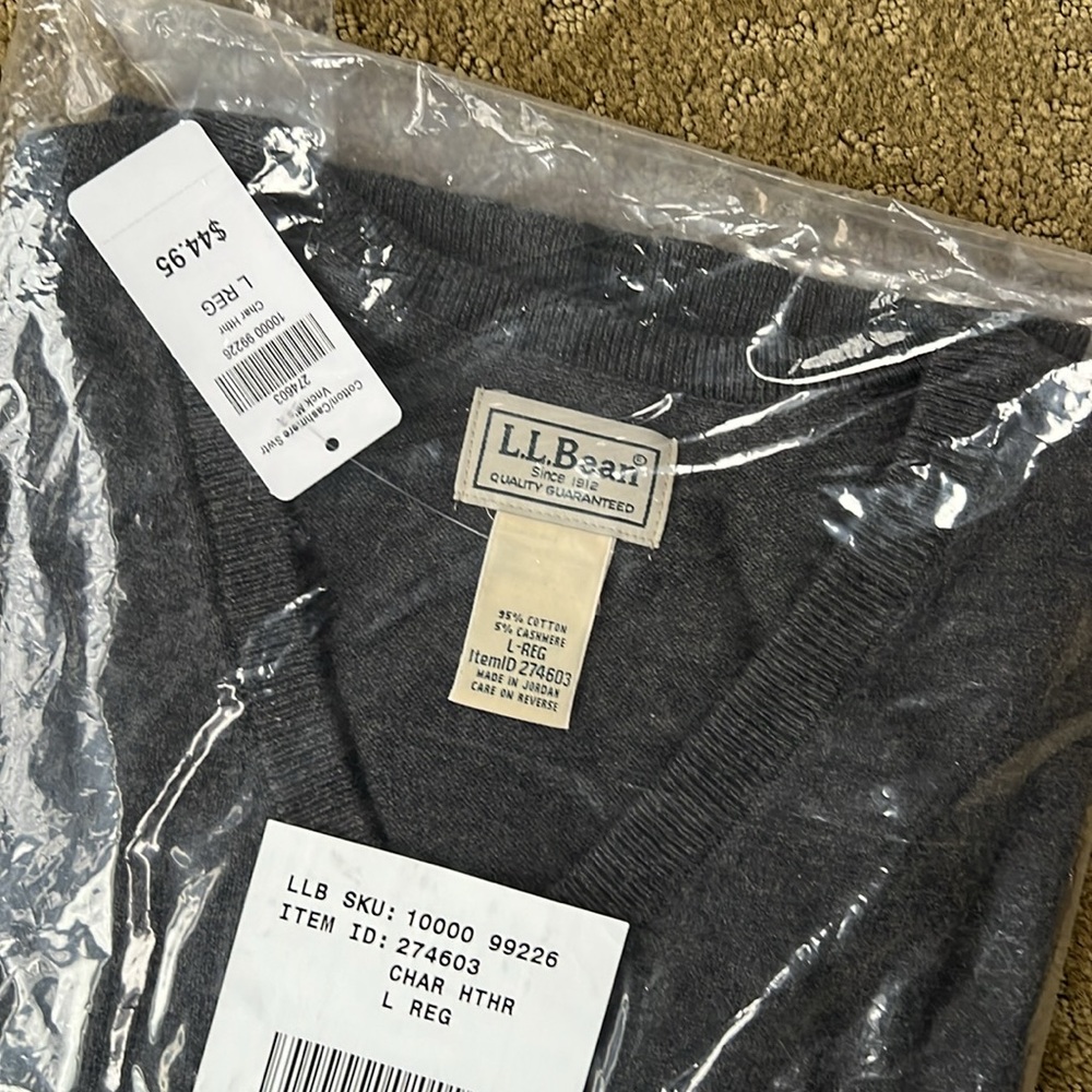 L.L. Bean V-Neck Sweater